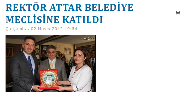 Rektr Attar Belediye Meclisine Katld