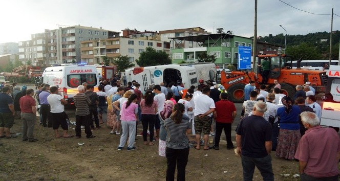 Giresun’da kaza : 38 yaral