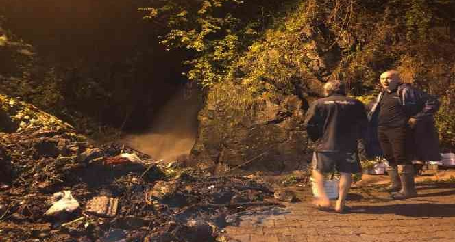 Giresun'da sel ve heyelan