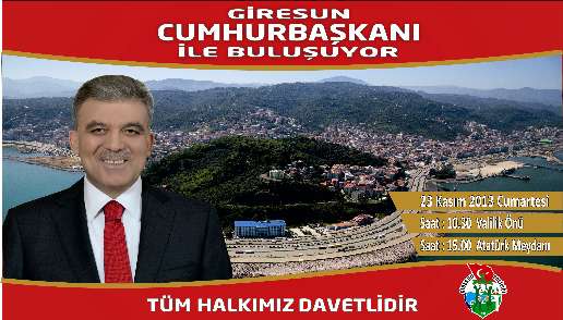 GRESUN DA CUMHURBAKANI HEYECANI
