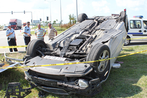 GRELE'DE TRAFK KAZASI: 4 YARALI
