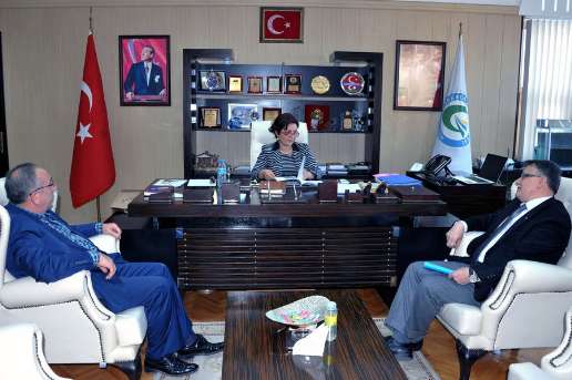 G.T.B.Den.G. Rektrne Prof. Dr. Aygn Attar ziyaret
