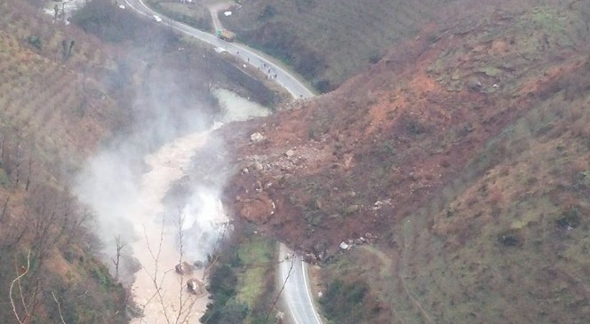 Giresun'da 'heyelan Geliyorum' Dedi