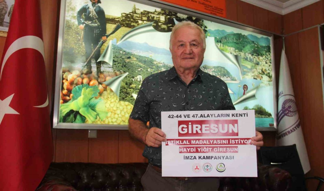 Giresun’a ’Yiğit’ unvanı için imza kampanyası başlatıldı