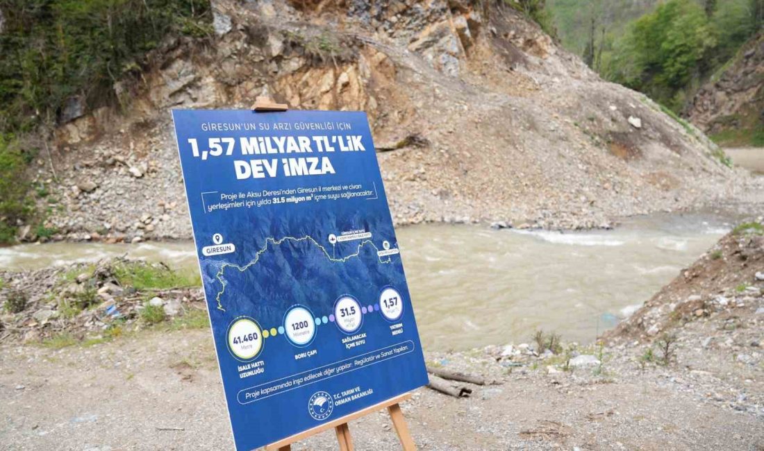 Giresun İkisu İçme Suyu Projesi’nin işe başlama programı Dereli Kotana